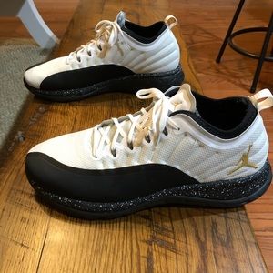 Black White Gold Jordan 12 Trainers